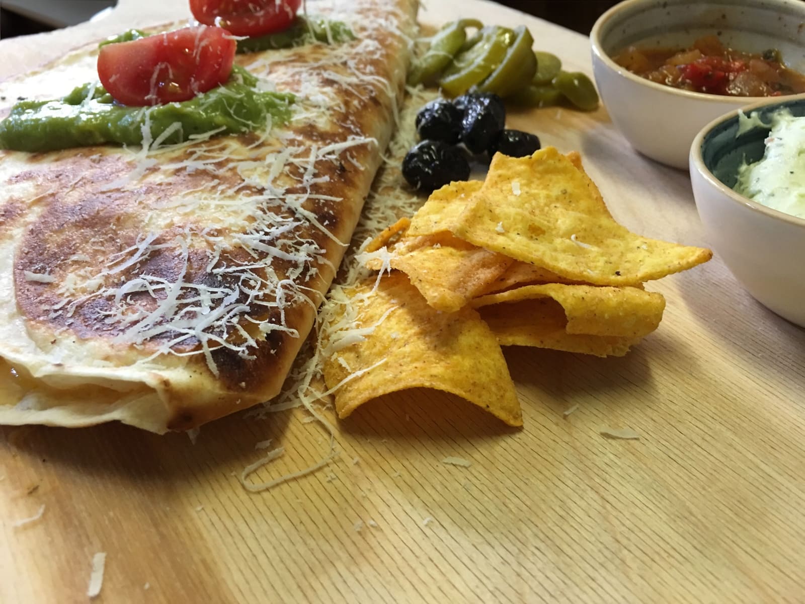 Quesadillas mit Rinderhackfleisch
